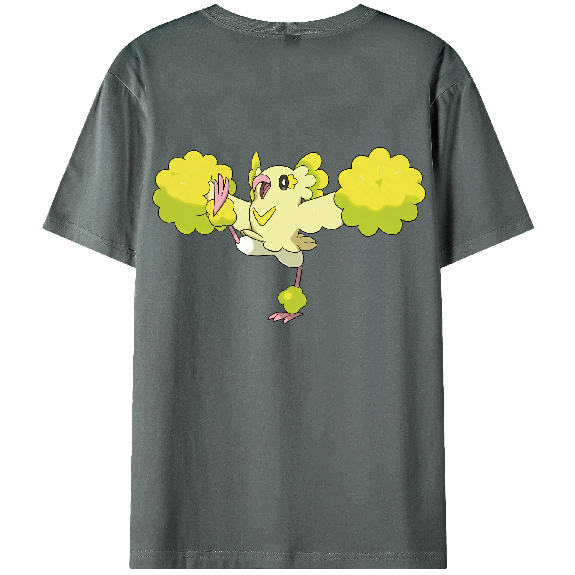 （画像用） ポケットモンスター Pokémon 綿100％ メンズ半袖Tシャツ（バックプリント） 通気性